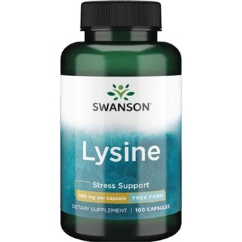 Swanson Lysine, 500 mg, 100 капсули, Swanson (SW268)