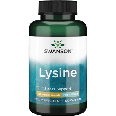 Swanson Lysine, 500 mg, 100 капсули, Swanson (SW268)