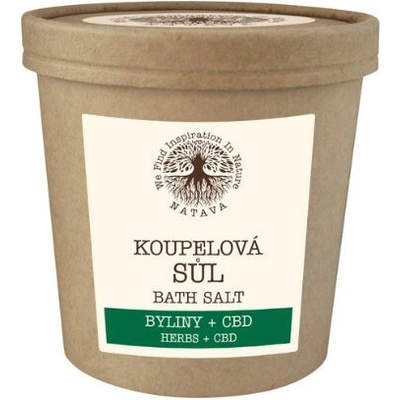 Natava Soľ do kúpeľa Byliny+CBD 500 g