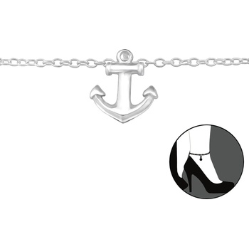 Image 1 of Bijutanki Сребърна Гривна за Крак - Котва