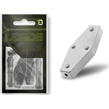 DELPHIN LEADS Šesťhran s otvorom 5ks 40,0g