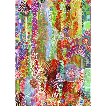Image 1 of Enjoy - Puzzle Floral Curtain - 1 000 piese