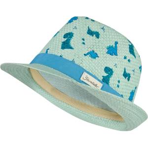 Sterntaler Детска шапка Sterntaler Kids' Straw Hat Dinosaur Hat - Hellmint - размер 49 cm (904-3671-0213)