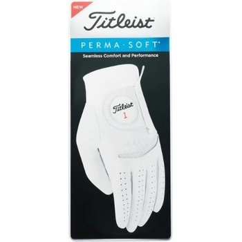 Titleist Perma Soft Mens Golf Glove bílá Levá XL