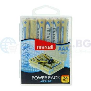 Image 1 of Maxell Алкални батерии MAXELL LR03 1, 5V AAA 24 бр. блистер PVC case (ML-BA-LR03-24PK)