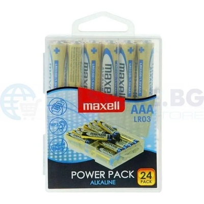 Maxell Алкални батерии MAXELL LR03 1, 5V AAA 24 бр. блистер PVC case (ML-BA-LR03-24PK)