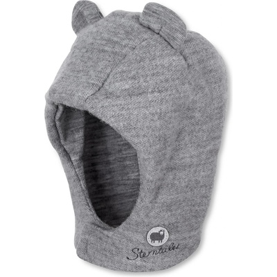 Sterntaler Детска зимна шапка (beanie) Sterntaler Kid's Scarf Hat Wool with Ears Beanie - Silber Melange - размер 39 cm (904-2478-0213)