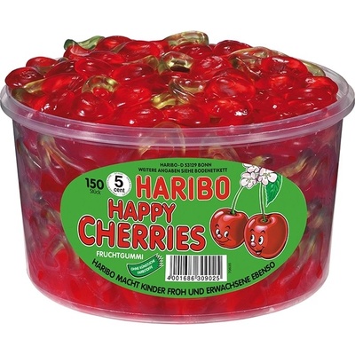 Haribo Happy Cherries Želé bonbony třešně 1200 g