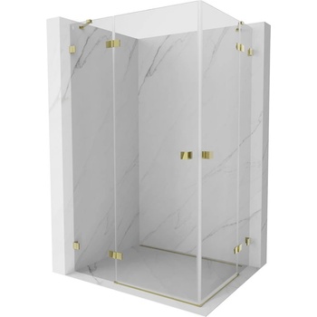 Mexen Lunar Duo душ кабина с врати, лява 115 x 70 см, прозрачна, златна - 834-115L-070P-50-00 (834-115L-070P-50-00)