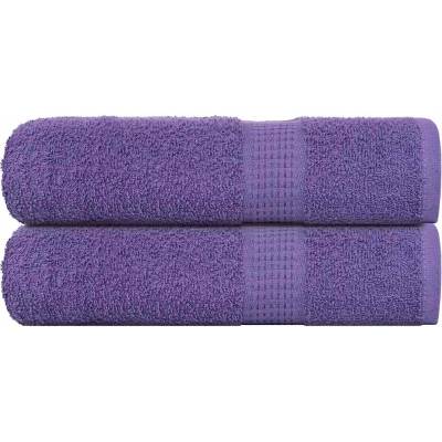 vidaXL Кърпи за душ FROGN 2 бр. лилави 70x140 см 360 г/м2 (136881)