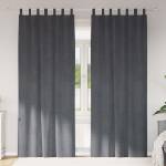 Pure Line Home Кадифени завеси в цвят сив с текстилни гайки (уши), 2 бр. , 140 x 260 см - zalegloto - 53,98 лв