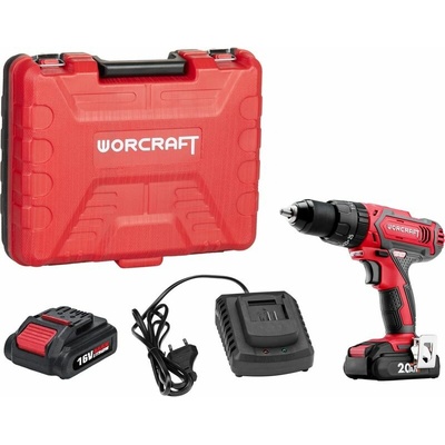 Skrutkovač Worcraft CD-20LiH, 20V, 2x Li-ion 2.0Ah, Set v kufríku