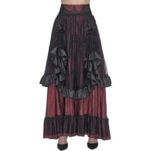Devil fashion дамска пола DEVIL FASHION - Black And Red Gothic - SKT19802