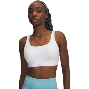 Under Armour Womens Effortless High Impact Sports Bra - White/Halo Gray