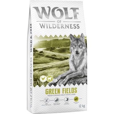 Wolf of Wilderness Senior "Green Fields" jahňacie bez obilnín novinka 2 x 12 kg