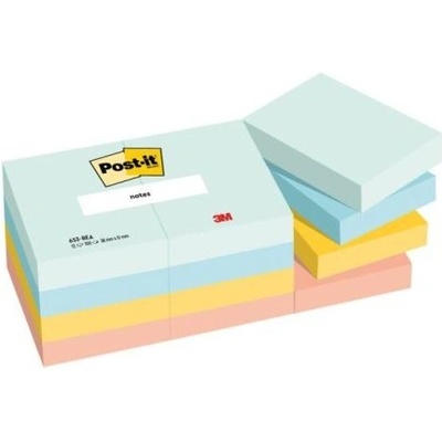 POST-IT Bločky Post-it BEACHSIDE, veľkosť 38x51 mm, 12 bločkov po 100 lístkov