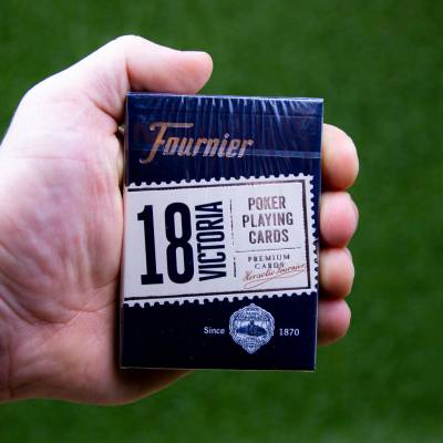 Naipes Heraclio Fournier S.A. Fournier 18 pokerové karty Farba: Modrá