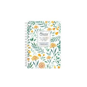 Drasca Скечбук Flowers 120г А6 60л Dahlia бял фон