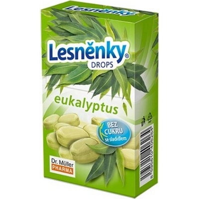 Dr. Müller Lesněnky Eukalyptus drops bez cukru so sladidlom 38 g