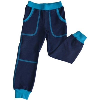 Gudo riflový vzhled modré prošívání 98% bavlna – Zboží Dáma