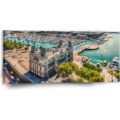 Sablio Obraz Barcelona Prístav - 110x50 cm