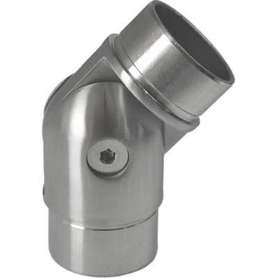 Spojka nastavitelná s kloubem na trubku ø 42.4 mm, broušená nerez K320 / AISSpojka nastavitelná s kloubem na trubku ø 42,4 mm, broušená nerez K320 / AISI304