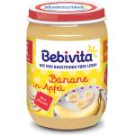 Bebivita Плодово Пюре Ябълка и банан 190 гр. - 4+ месеца
