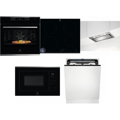 Set Electrolux KOBCS31X + LIR60433B + LFG716X + LMS4253TMX + EEM69410L