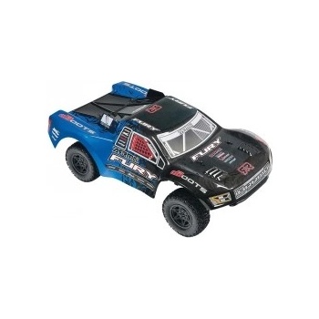 Arrma Fury Mega s baterií 2WD Short Course Truck RTR modro-černá 1:10