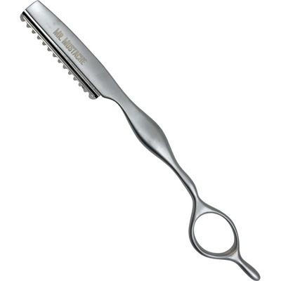 Mr. Mustache Efilačná britva na zrezávanie vlasov Styling razor Silver