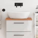 vidaXL Плот за баня 60x40x2, 5 см масивно дърво бук (356003)