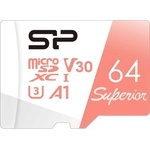 Silicon Power microSDXC Superior 64GB UHS-I/ V30-A3 SP064GBSTXDV3V20SP