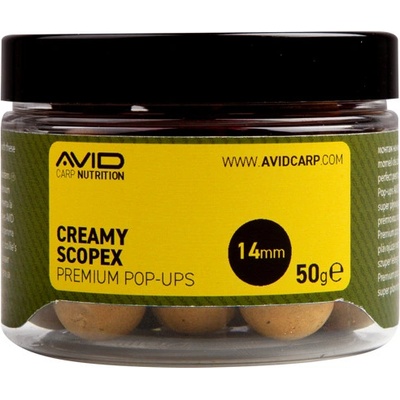 Avid Carp Creamy Scopex Pop-Ups 14mm 50g