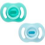 Tommee Tippee Ортодонтични залъгалки Tommee Tippee Ultra Light Stay Put, 0-6м, синя/зелена (Ultra Light Stay Put)