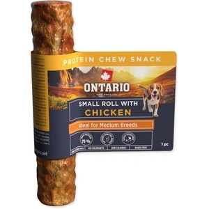 ONTARIO Лакомство Ontario Protein дъвчаща малка ролка с пилешко 1бр 12, 7см (214-858986)