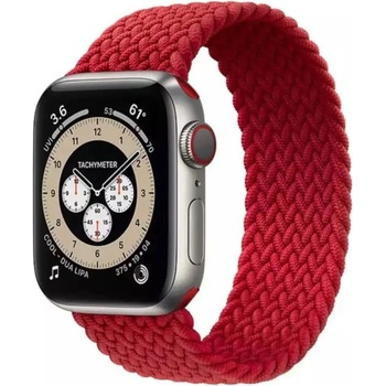 Apple Оригинална текстилна каишка за Apple Watch 44мм, 45мм, 46мм, Ultra, Ultra 2, Ultra 3 49 - Apple Red Braided Solo Loop Band Size 9 (разопакован) (ML6Y3ZM/A)