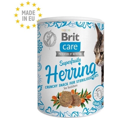 Brit Care Superfruits Herring - Лакомство за котки в кутия с херинга и морски зърнастец- 100гр-