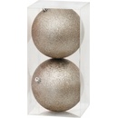 Gule MagicHome Vianoce, 2 ks, šampaň, na vianočný stromček, 12 cm