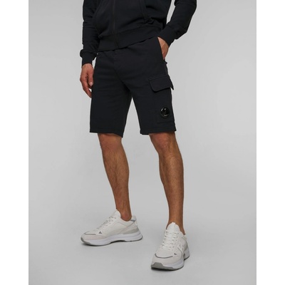 C.p. Company Light Fleece Cargo Lens shorts Tmavě modrá