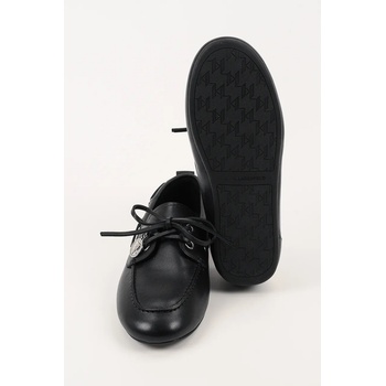 Karl Lagerfeld Кожени мокасини Karl Lagerfeld MARLEE в черно с равна подметка KL41325 (KL41325.000)