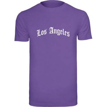 Mister Tee Тениска Los Angeles Wording Tee ultraviolet XXLUB-MT1578-01459 - Черен, размер L