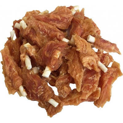 For Dogs and Cats Kuřecí filety na tyčce z buvolí kůže 6 cm 500 g