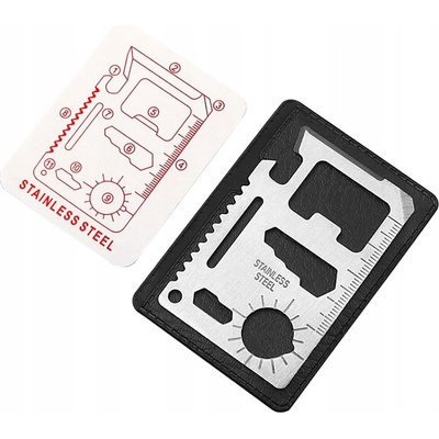 KARTA PREŽITIA PREŽITIE SURVIVAL CARD NÔŽ PÍLA