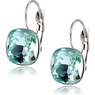 Elanis Jewel Náušnice Princess Aquamarine s krystalem Swarovski® z chirurgické oceli EJ00791