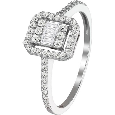 Zlaton Prsten bílé zlato s diamanty 000022711236