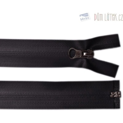 Zips vodeodolný deliteľný 55 cm čierny