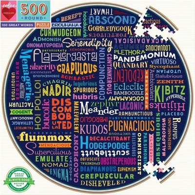 EEBOO Kulaté 100 skvělých slov 500 dílků