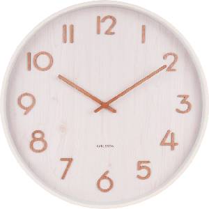 Karlsson Стенен часовник Pure голям бял (KA5810WH)