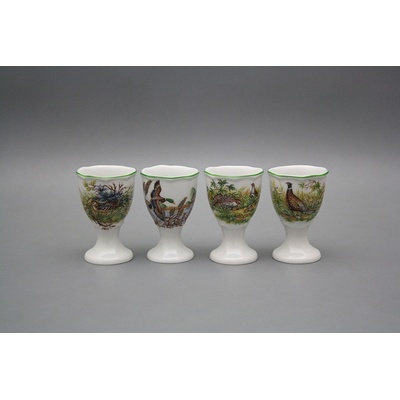 Bohemia Porcelán 1987 Kalíšek na vejce Rokoko Pernatá zvěř ZL – Zboží Dáma