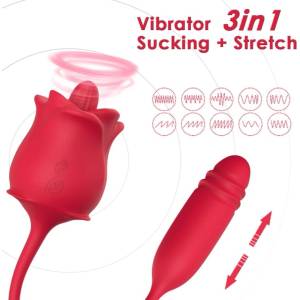 Armony Rose 3in1 Stimulator & Suction & Up&Down with Tail Red